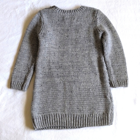 joe fresh chunky gray cable knit sweater dress 18-24 months baby toddler girls - Picture 6 of 6